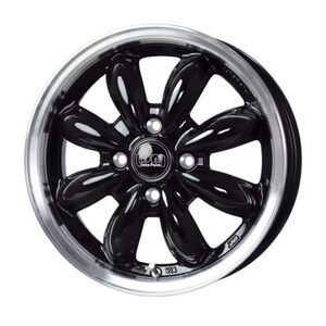 TOYO OPEN COUNTRY R/T 145/80R12 80/78N LaLa Palm CUP2 ピアノブラック 12インチ 4B+43 4H-100 4本セット