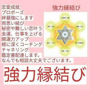 強力縁結び　好きな人に思念伝達します。効果ありヤフオク評価あり　恋金運上がる大社ミサンガつき