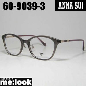 ANNA SUI アナスイ レディース 眼鏡 メガネ フレーム 60-9039-3 52サイズ度付可 スモーク