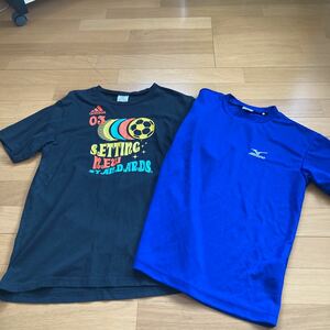 アディダス　ミズノ　半袖Tシャツ 160センチ 2枚セット トップス　キッズ　ジュニア　男の子　スポーツ　adidas