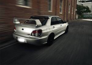 ★SUBARU インプレッサ GD系 GDA GDB GDF 丸目 涙目 鷹目 ルーフ スポイラー FRP製 未塗装 2000-2007☆