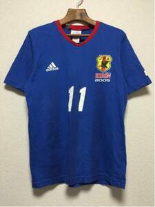 [即決古着]KIRIN×adidas/キリン×アディダス/サッカー日本代表/2005年/Tシャツ/半袖/青/ブルー/S