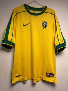 正規品 1998-1999 ブラジル代表（HOME）ユニフォーム NIKE セレソン ドゥンガ レオナルド リバウド ロナウド デニウソン サンパイオ