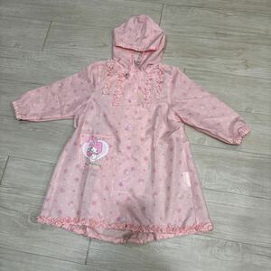 110 サンリオ マイメロディーレインコート 雨合羽 子供服用カッパ ランドセル対応カッパマイメロちゃん