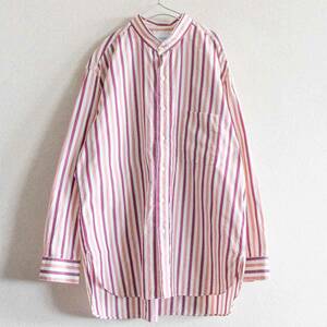 【美品】CristaSeya×Salvatore Piccolo 【handmade poplin Mao shirt 】XL クリスタセヤ シャツ 2405281