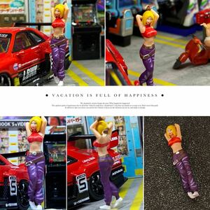 1:64　ブルーマリー似　ストリートファイター　美乳　フィギュア　　トミカサイズ　ジオラマ　MINI GT LBWK 日本未発売マテル ミニカー