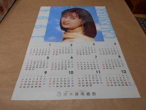 非売品ポスター　酒井法子　１９９４年厚木信用組合