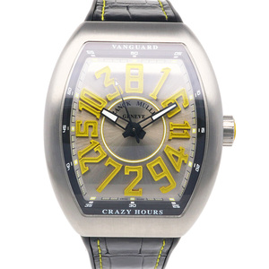 フランクミュラー ヴァンガード クレイジーアワーズ 腕時計 時計 ステンレススチール V45CH 自動巻き メンズ 1年保証 FRANCK MULLER 中古