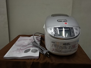 【店頭展示未使用品】日立 HITACHI 海外仕様 RZ-KV100Y (W)ツーリストモデル 5.5合炊き 炊飯器 圧力IH