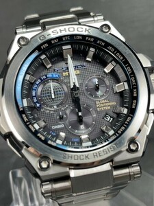 超美品 CASIO カシオ G-SHOCK ジーショック MT-G ハイブリッド 電波 ソーラー 腕時計 GPSハイブリッド電波ソーラー MTG-G1000D-1A2JF