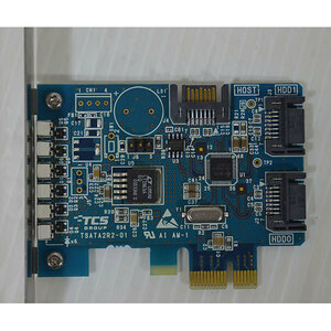 L120 TCS TSATA2R2-01 SATA RAIDカード PCI Express x1 ケーブル付属 稼働品からの抜き取り品 ( ESPRIMO D750/A )