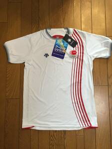 未使用）DESCENTE 2012年 ロンドンオリンピック日本代表プラクティスTシャツ ホワイト L サイズ レア 完売 五輪