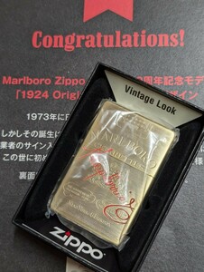 未使用 ZIPPO ジッポー Marlboro マルボロ 日本上陸50周年記念モデル 世界限定150個 1924年Original Package 2023年製 オイルライター