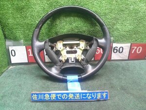 ホンダ オデッセイ アブソルート RA7 純正 ステアリング ハンドル ウッドコンビ SRSインフレーター・カバー欠品 擦れ有り 現状販売 中古