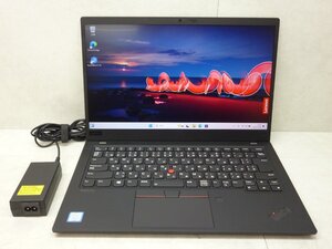 ☆1円☆第8世代☆Lenovo Thinkpad X1CARBON.20QE-S7XC00 7th☆Core i5 1.60GHz/8GB/SSD256GB/高解像度/無線/WWAN/カメラ/Office/DtoD領域☆