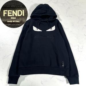 【美品】FENDI フェディ　バッグバグズ　モンスター　プルオーバーパーカー