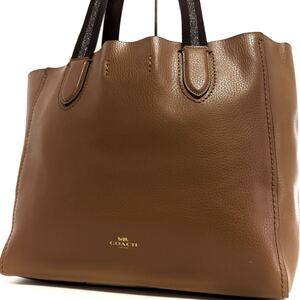 1円~ 新品同様 / コーチ COACH トートバッグ ハンドバッグ レザー レディース メンズ ビジネスバッグ ブリーフケース A4 大容量 