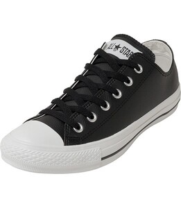 ★即決★コンバース レザー オールスター CONVERSE ALL STAR LEATHER OX BLACK ブラック 国内正規品 US7(25.5cm) goout BEAMS ラスト1足