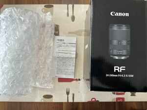 Canon キャノン RF 24-240mm F4-6.3 IS USM 元箱　マニュアル　レンズ無し