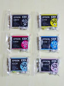 ☆EPSON 純正 インクカートリッジ IC6CL50 6色セット 送料185円 ☆