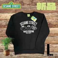 SESAME STREET セサミストリート　新品　スウェット　トレーナー　黒L