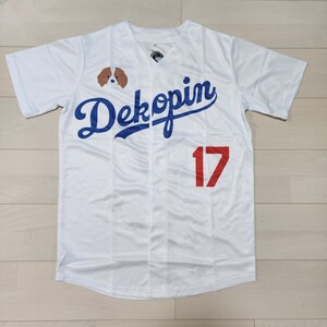 新品未使用　デコピン　ドジャース　野球　野球ユニフォーム Dekopin　大谷翔平　LAD エンゼルス　犬　Tシャツ　サイズL