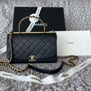 CHANEL シャネル　ココハンドル　トップハンドル　 ラムスキン　 マトラッセ　 ゴールド　29番台