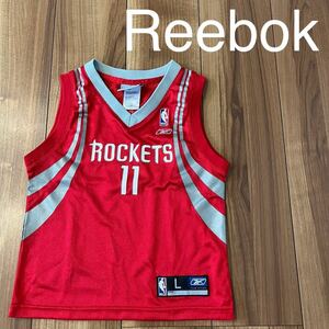 Reebok リーボック NBA ROCKETS ゲームシャツ タンクトップ ユニフォーム ロケッツ キッズ サイズL ヤオ 玉mc2838