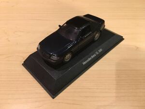 中古品 オリジナルパッケージ付き 1/43 シャバク メルセデス ベンツ R129型 SL500 タルガトップ 中期型 ダークブルーメタリック