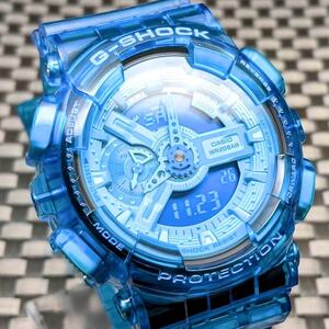 G-SHOCK GA-110B キャンディブルー ベゼル & ベルト Hyper Colors(ハイパーカラーズ) [電池新品] - 送料: 230円~