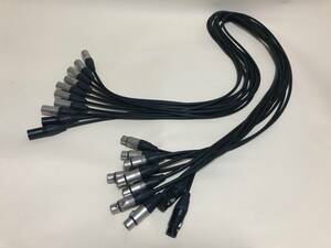 【CANARE】XLR キャノンケーブル中古10本セット140cm　3芯/XLR(オス)-XLR(メス)【NEUTRIK】