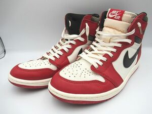 ☆NIKE Air Jordan 1 RETRO HIGH OG エアジョーダン レトロ ハイ シカゴ DZ5485-612 26.5cm メンズ ハイカット スニーカー 中古☆