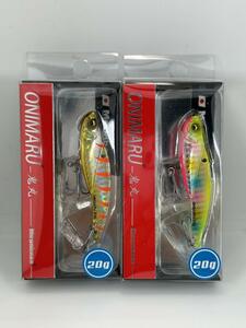 メガバス オニマル 鬼丸 20ｇ 未開封品 G CHART BACK RAINBOW PB ＆ G TWILIGHT GIGO MEGABASS ONIMARU