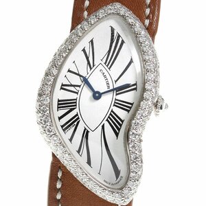 カルティエ CARTIER WL406651 ベニュワール クラッシュ K18WG ダイヤベゼル 手巻き レディース 極美品 _720443