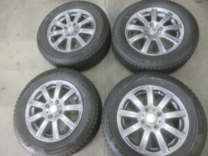 STERN アルミ ホイール 14インチ 14X5.5J +40 4H PCD100・2021年製 175/65R14 VRX2 スタッドレスタイヤ付 4本 キューブZ11