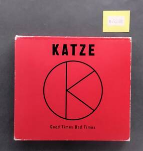 万1 13708 KATZE / Good Times Bad Times【CDアルバム】アドレス帳付き ※歌詞カードにスレ、紙ケースに破れ・シミあり