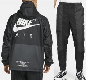 残少 XXL NIKE AIR LND 上下セット 定価28600円 検 フーディ パーカー ウーブン ジャケット ジョガーパンツ エア ビッグスウッシュ 黒 2XL 