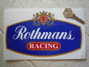 ◆送料無料◆ 海外 Rothmans Red Racing with Gold Outline ロスマンズ 200mm ステッカー シール