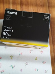 ニコン　nikon NIKKOR Z 50mm f/1.8 S　 元箱、レンズ無し