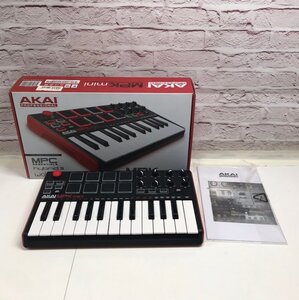 AKAI PROFESSIONAL 25鍵盤MIDIキーボード MPKmini 動作未確認 通電OK 241213SK100330