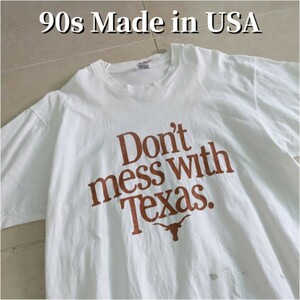 90s USA製　Texas　プロモーション　Tシャツ シングルステッチ　L