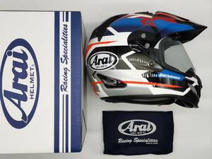 Arai アライ TOUR-CROSS3 DEPARTURE ツアークロス3 デパーチャー ブルー　オフロードヘルメット Ｍサイズ