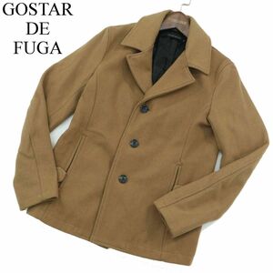 GOSTAR DE FUGA ゴスタール ジ フーガ 秋冬 メルトン ウール★ シングル Pコート Sz.44　メンズ　A3T14099_B#N