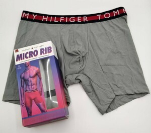 【Mサイズ】TOMMY HILFIGER(トミーヒルフィガー) ボクサーパンツ グレイ 1枚 男性下着 09T4014