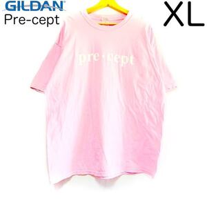 輸入古着 Gildan ギルダン オーバーサイズ Tシャツ 教訓 両面プリント Pre-cept