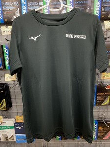 【MIZUNO 72JAB52009 S 】MIZUNO(ミズノ）Tシャツ　ブラック バドミントン 新品 未使用 タグ付 ワンピースコラボTシャツ 2024モデル