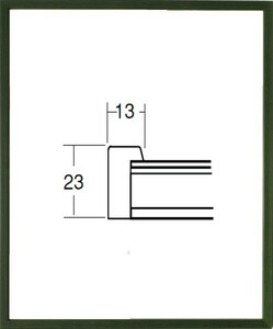 デッサン用額縁 木製フレーム UVカットアクリル付 5767N 三三サイズ グリーン