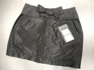 キングラム[05]GUCCI[グッチ] デザインベルト ミニスカート ★未使用タグ付/1点難あり★ブラック size42 SILK100%【送料無料】6085