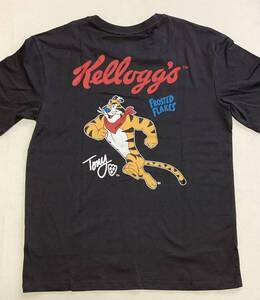 ケロッグ kelloggs◆トニータイガーTシャツ ◆TONY　THE　TIGER◆Lサイズ◆綿１００％◆グレー◇長期保管・未着用◇タグ付き