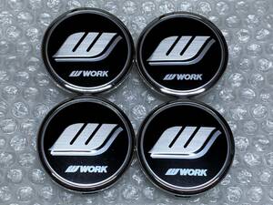 新品☆ 絶版 WORK ワーク インポート レーベル センター キャップ アルミ ホイール 外車 VW ワーゲン BMW MINI AUDI アウディ FIAT 500